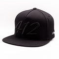 Black Brim-Black 412 Hat