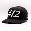 Black Brim-White 412 Hat